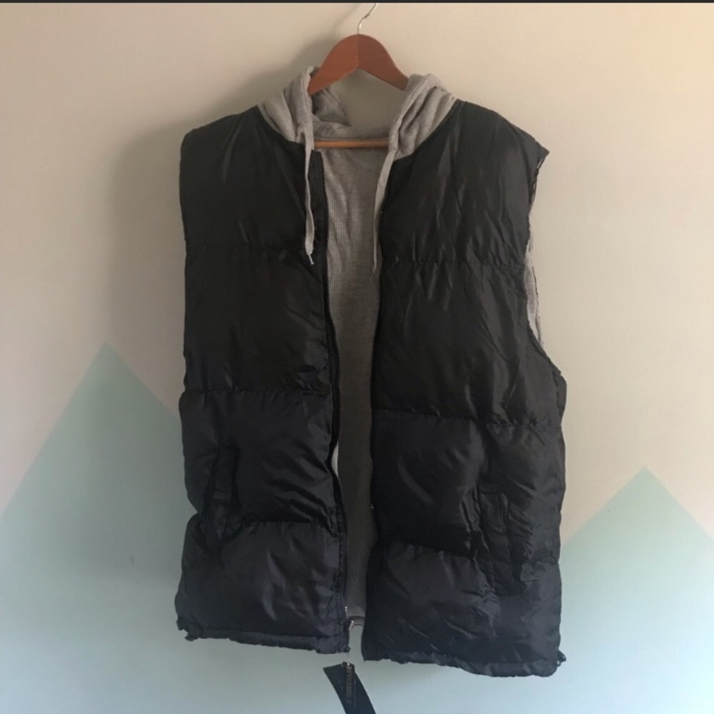Hooded Vest Reversable